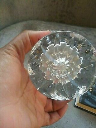Cut Crystal Vase With Rose Carvings, 3