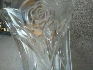 Cut Crystal Vase With Rose Carvings, 4