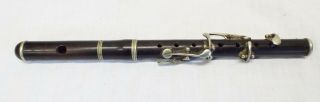 Old Antique Early 1900s Wooden 6 Key Piccolo Musical Instrument Key Of D