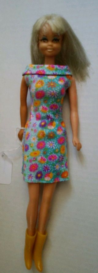 Mego Corp Blonde Doll Made In Hong Kong Vtg Barbie Clone Doll Eyelashes