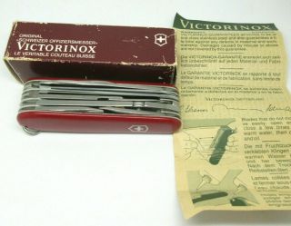 Vintage Victorinox Swiss Army Knife Multi Tool W/ Box