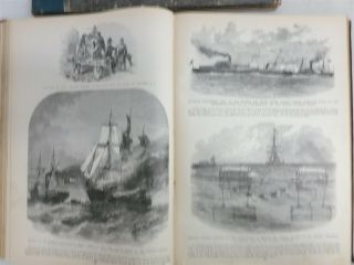 Antique Books 1895 Illustrated History Of The Civil War & 1917 The U.  S.  Navy 3