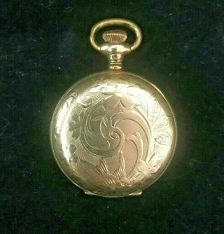 Antique Gold Filled Waltham Pocket Watch Not 43 Grams