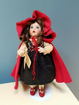 Vintage 1992 Wendy Lawton " Little Red Riding Hood " Doll 14 " Lmt.  Ed