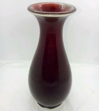 Vintage Antique Chinese Turquoise - Red Purple Flambe Glaze Porcelain Bottle Vase 3