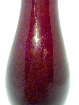 Vintage Antique Chinese Turquoise - Red Purple Flambe Glaze Porcelain Bottle Vase 5