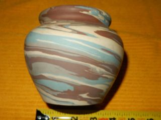 Niloak Mission Ware 4 " Swirl Arts Crafts Antique Pottery Vase