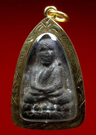 Thai Buddha Amulet Old Phra Lp Thuat Wat Changhai Phim Hukhit 2497 Geniune