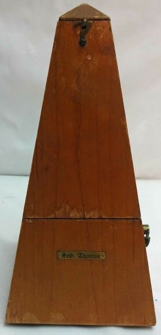 Vintage Seth Thomas De Maelzel 7 Metronome