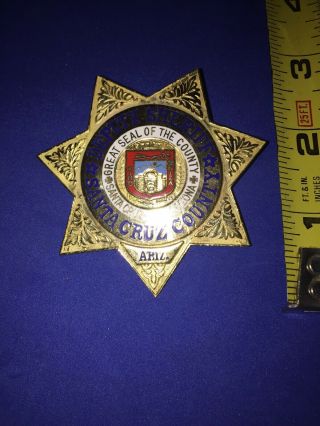 Obsolete Santa Cruz County Arizona Deputy Sheriff Badge
