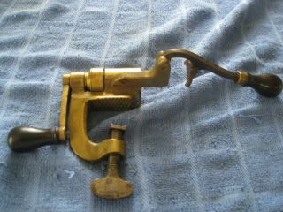 Antique Shotgun Reloading Paper Shell Crimping Tool - Brass - 12 Gauge Bartram & Co