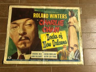 Vintage Movie Poster Charlie Chan Docks Of Orleans Hollywood