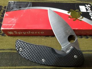 Spyderco Sage Carbon Fiber Cpm S30v Folding Tactical Knife Knives