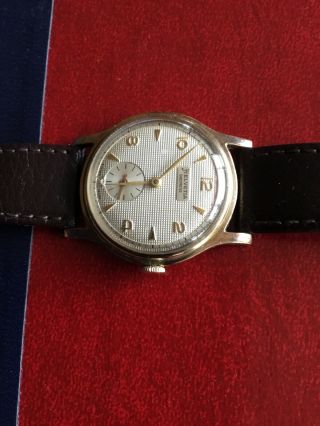 Vintage Helvetia Mans Rolled Gold Wind Watch 4