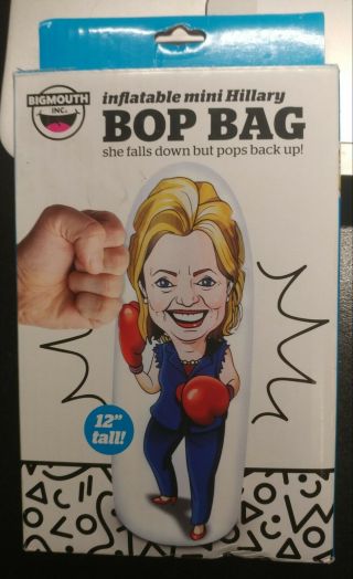 Nib Hillary Clinton Mini Punching Bag 2016 Election Usa