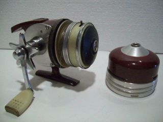 1950 ' s Vtg TED WILLIAMS Sears Model 440 Spinning Fishing Reel w/Case USA Made 6