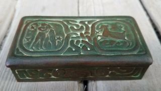 Antique Bronze Tiffany Studios Zodiac Box