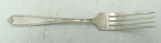 National Silver Co.  Sterling Silver No.  1 Fork 7.  Inches 33.  8g D3046