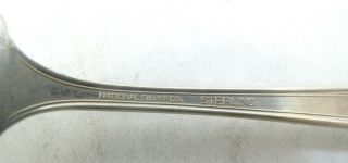 National Silver Co.  Sterling Silver No.  1 Fork 7.  inches 33.  8g D3046 2