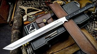 Cfk Ipak Handmade D2 Custom Battle - Ready 26 - Inch Tanto Katana - Sword Blade Knife