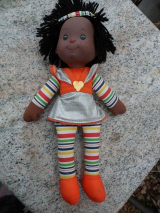 Vintage 1984 Rainbow Rag - Mops Hippie Doll Madison Black/african American Retro