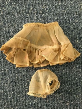 VINTAGE MADAME ALEXANDER - KINS 1950 ' S ORGANDY PETTICOAT AND PANTIES WITH LACE 2