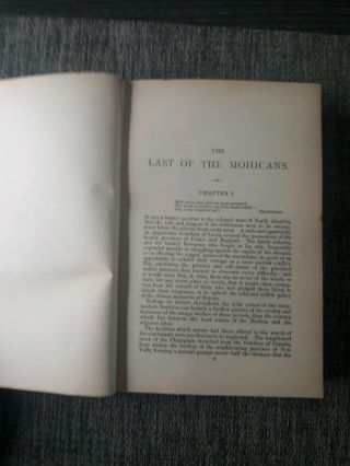 Antique books 1800 ' s The last of the Mohicans 1899 4