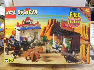 Lego System 1996 Wild West 6765 Gold City Junction W Box And Instructions Cs
