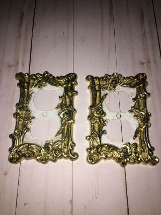 Vintage American Tack And Hardware Brass Outlet Covers