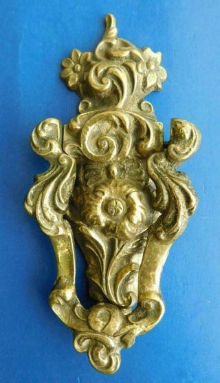 Fine Victorian Ornate Baroque Brass Door Knocker 1880s