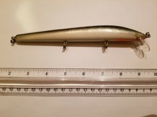 Vintage Early Bagley 7 Inch Bang - O - Lure - Shad Color - Brass Hardware - Unfished