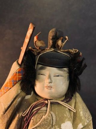 Kimekomi Gosho Doll Japanese Silk Gofun Ichimatsu Ningyo
