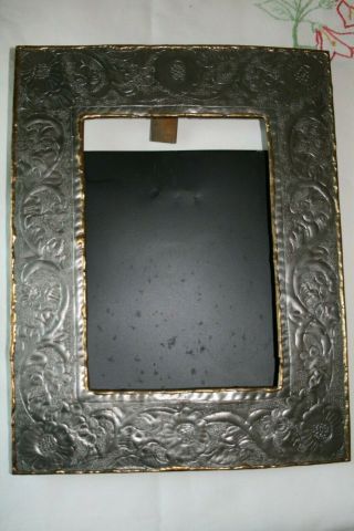 Vintage Arts And Crafts Metal Photo Picture Frame 27 X 21 Cm