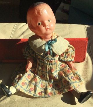 Vintage Celluloid 8 Inch Doll “patsy” Look,  Clothes