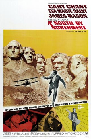 North By Northwest Cary Grant Vintage Movie Poster Print 24