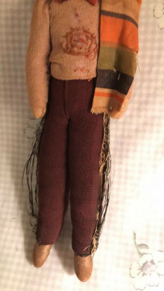 Handmade vintage cloth Mexican doll VERY OLD 3