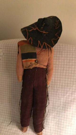 Handmade vintage cloth Mexican doll VERY OLD 4