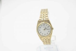 Vintage Seiko 7n83 - 0011 Gold Quartz Day Date Watch Battery Women 