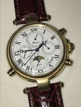 Stauer Men ' s 13373 Automatic Moon Phase Chronograph Tachymeter Watch - 2