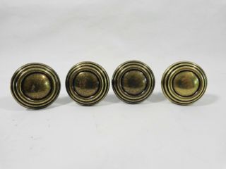 Antique Brass Cabinet Knob Drawer Pulls Set Of 4 With Screws 1307 - 1 Amerock