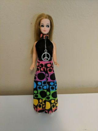 Vintage Topper Dawn Doll Custom Outfit Peace Groovy Mod