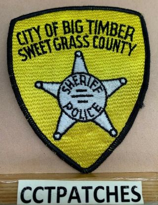 Sweet Grass County,  Montana Sheriff (police) Shoulder Patch Mt