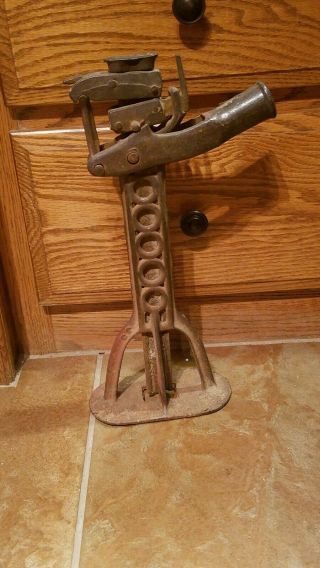 Patent 1901 J 3 Antique Car Jack,  Cast Iron And Still In Good Shape,  16 " Tall