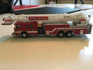 code 3 collectibles fire trucks,  Elsemere Latter Tower 4