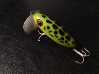 Vintage Arbogast Fishing Lure (jitterbug,  Frog),  5/8 Oz.
