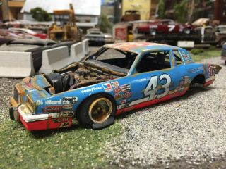 Custom Adult Built Weathered Asphalt Nascar Richard Petty Race Car Junker Nr