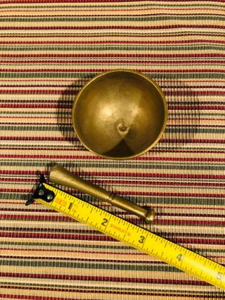Vintage Solid Brass 1.  5” tall Mortar and Pestle 2.  75” Apothecary,  Herbs 3