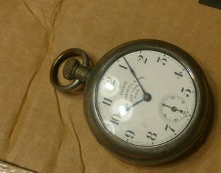 Scarce R.  H.  Ingersoll & Bros.  Yankee Back Wind And Set Pocket Watch 1891 3