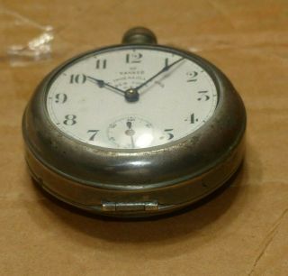 Scarce R.  H.  Ingersoll & Bros.  Yankee Back Wind And Set Pocket Watch 1891 5