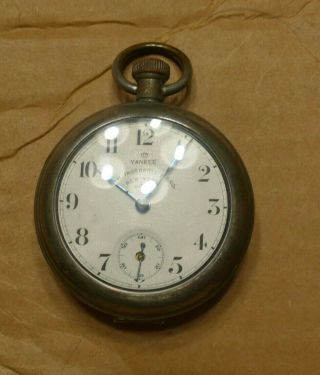 Scarce R.  H.  Ingersoll & Bros.  Yankee Back Wind And Set Pocket Watch 1891 7